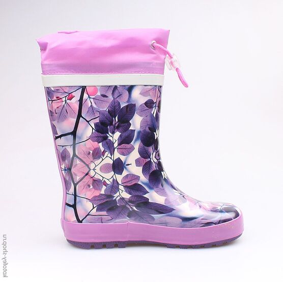 566140-11 Резиновые сапоги для девочки сиреневый фото №2