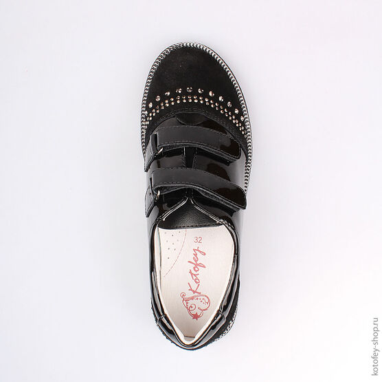 534020-21 Полуботинки для девочки черный фото №4