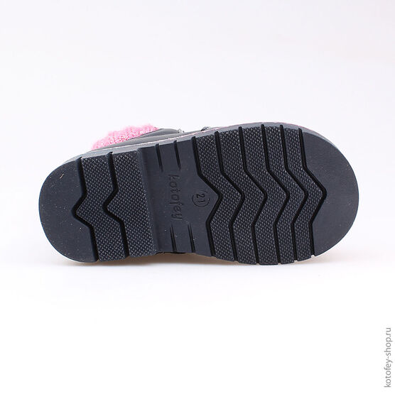 152177-33 Ботинки для девочки син-роз фото №3