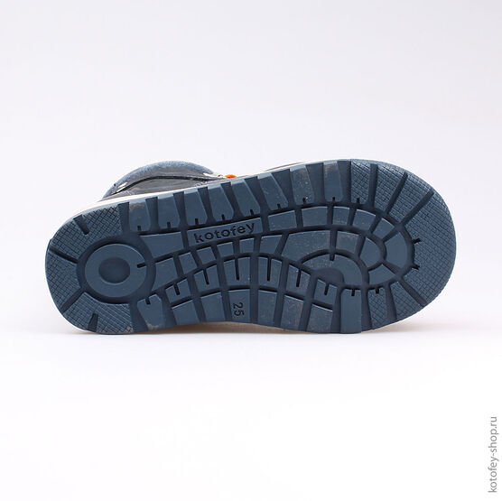 352107-34 Ботинки для мальчики светло-синий фото №3