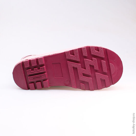 566134-11 Резиновые сапоги для девочки сер-роз фото №3