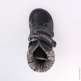 152181-31 Ботинки для мальчики светло-синий фото №4