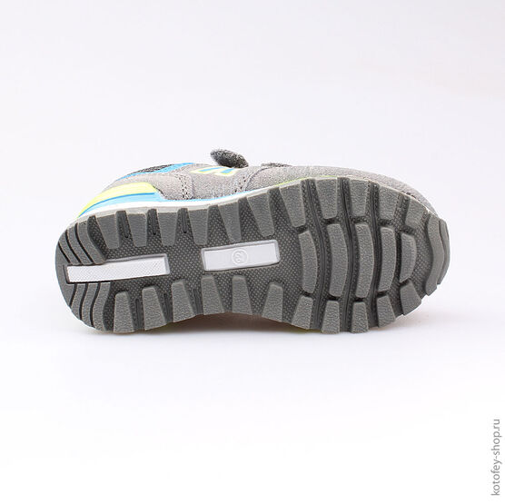 144074-72 Кроссовки на липучках для мальчики серый фото №3