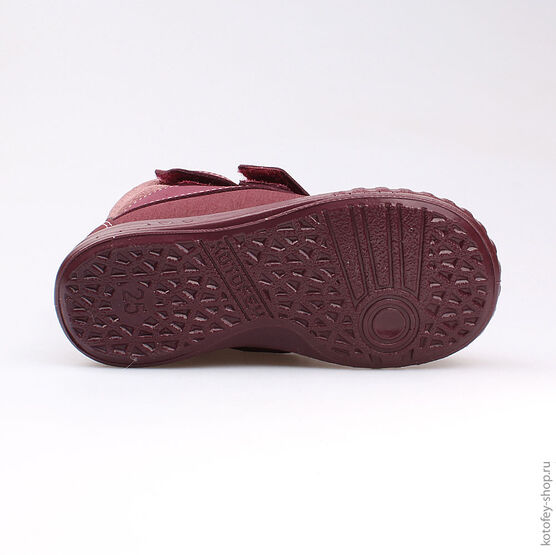 352151-32 Ботинки для девочки бордовый фото №3