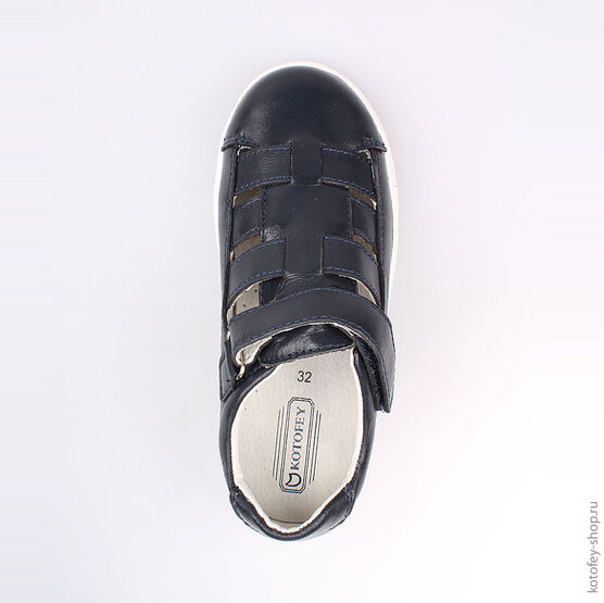 532167-22 Полуботинки для мальчики светло-синий фото №4