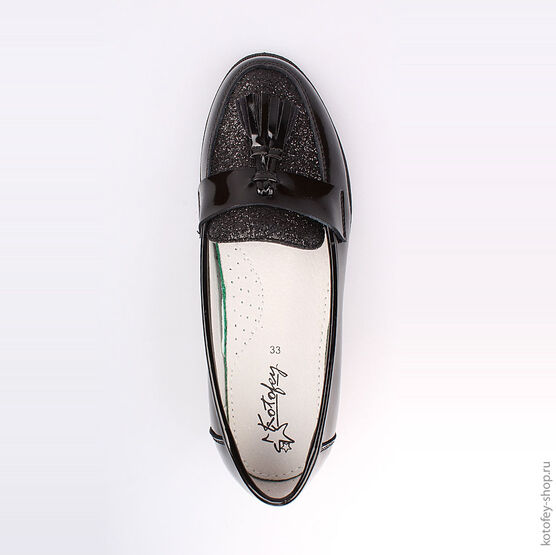 634039-21 Туфли для девочки черный фото №4