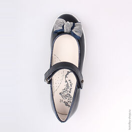 532158-21 Туфли для девочки светло-синий фото №4