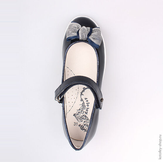 532158-21 Туфли для девочки светло-синий фото №4