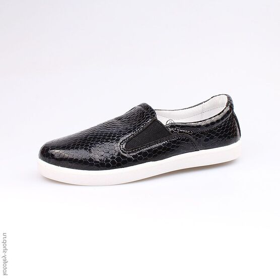 632222-24 Полуботинки для девочки черный