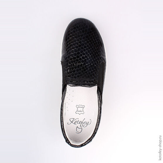 632222-24 Полуботинки для девочки черный фото №4