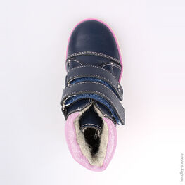 352145-33 Ботинки для девочки син-роз фото №4