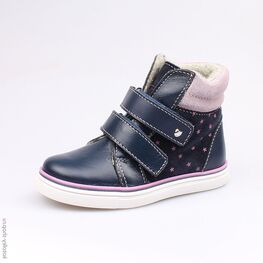 352156-32 Ботинки для девочки светло-синий