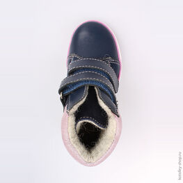 352156-32 Ботинки для девочки светло-синий фото №4