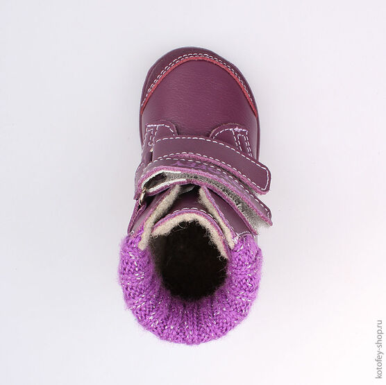 152179-32 Ботинки для девочки фиолетовый фото №4