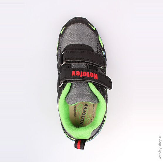 344160-71 Кроссовки для мальчики сер-сал фото №4