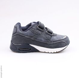 344162-72 Кроссовки со вставками из натуральной кожи для мальчики светло-синий фото №2