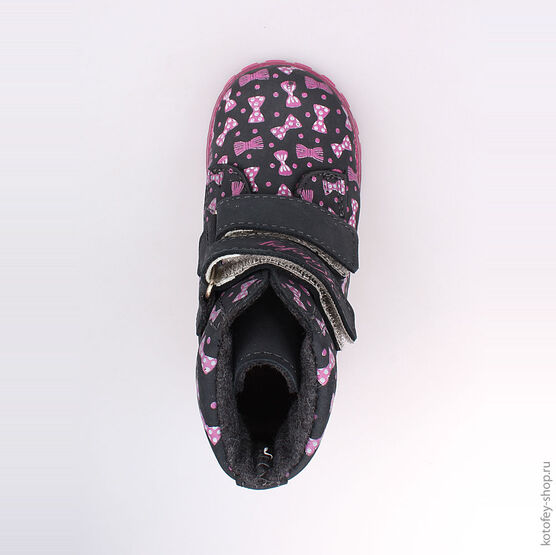 352098-33 Ботинки для девочки светло-синий фото №4