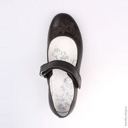 532118-26 Туфли для девочки черный фото №4