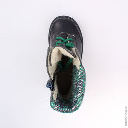 352141-31 Ботинки для мальчики светло-синий фото №4