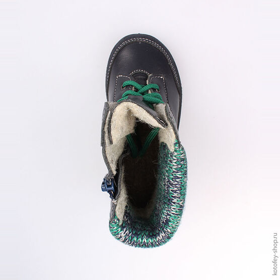 352141-31 Ботинки для мальчики светло-синий фото №4