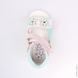 122097-23 Босоножки для девочки роз-бир фото №4