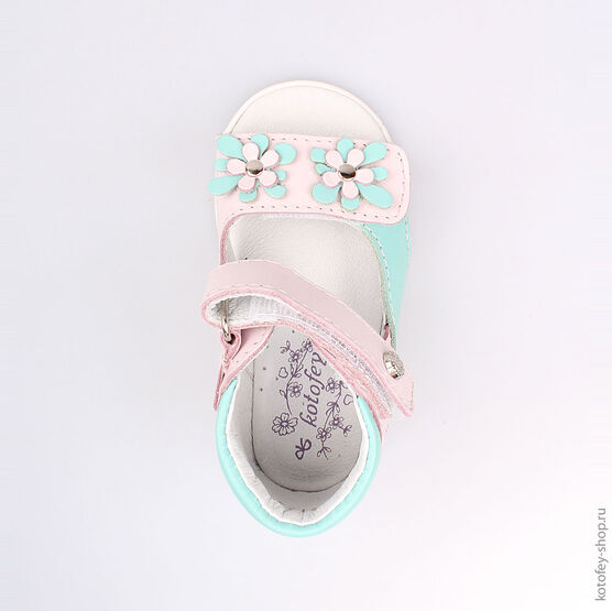 122097-23 Босоножки для девочки роз-бир фото №4