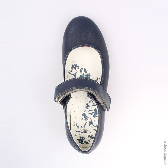 532118-25 Туфли для девочки светло-синий фото №4