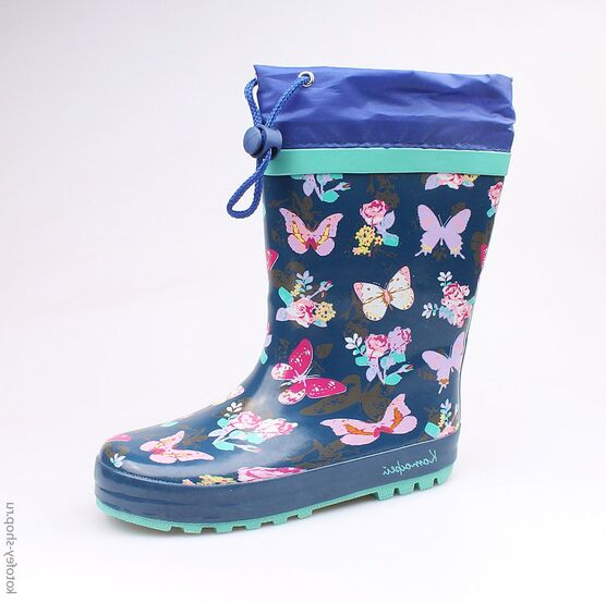 566132-11 Резиновые сапоги для девочки светло-синий