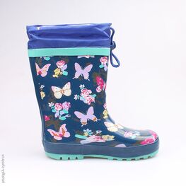 566132-11 Резиновые сапоги для девочки светло-синий фото №2