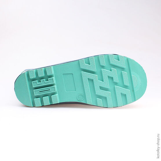 566132-11 Резиновые сапоги для девочки светло-синий фото №3