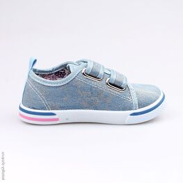 341032-12 Кеды для девочки голубой фото №2