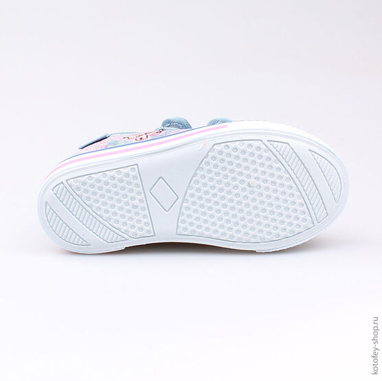 341032-12 Кеды для девочки голубой фото №3