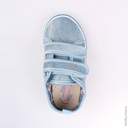 341032-12 Кеды для девочки голубой фото №4