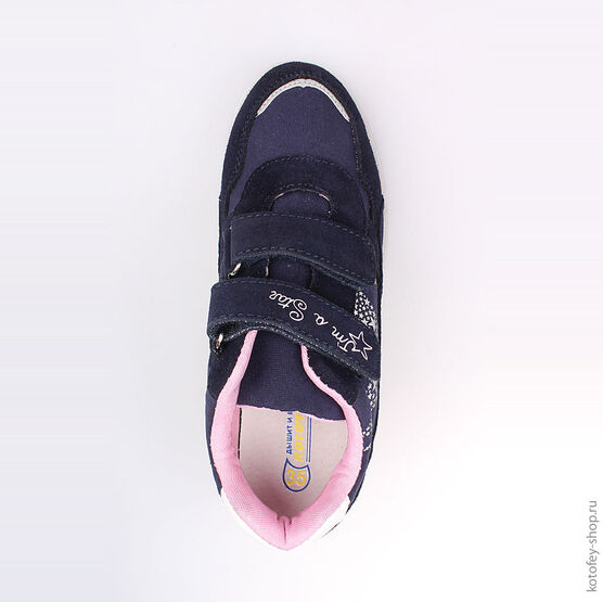 644160-71 Кроссовки для девочки син-роз фото №4