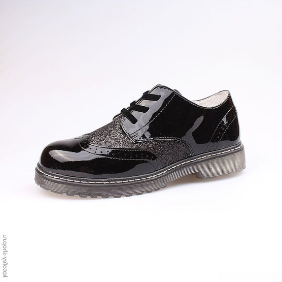 734009-21 Полуботинки для девочки черный