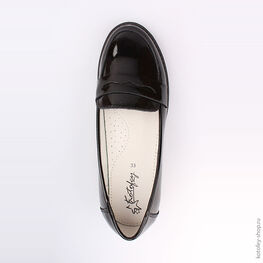 632231-21 Туфли для девочки черный фото №4