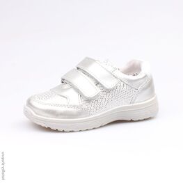 332076-21 Полуботинки для девочки серебристый