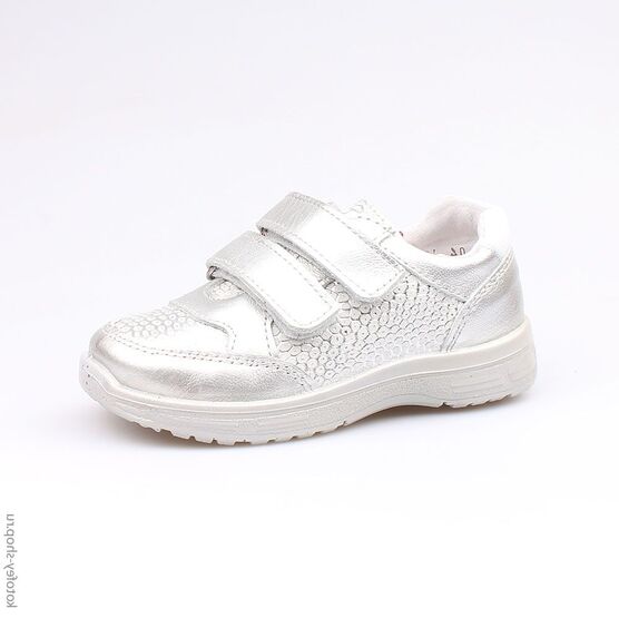 332076-21 Полуботинки для девочки серебристый