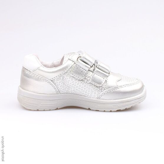 332076-21 Полуботинки для девочки серебристый фото №2