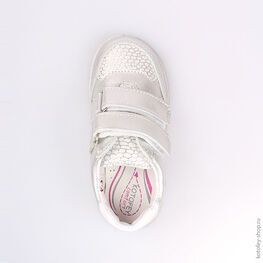 332076-21 Полуботинки для девочки серебристый фото №4