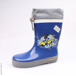 566135-11 Резиновые сапоги для мальчики син-жел
