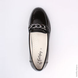 632232-21 Туфли для девочки черный фото №4