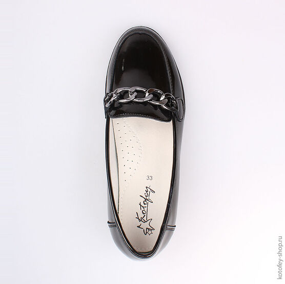 632232-21 Туфли для девочки черный фото №4
