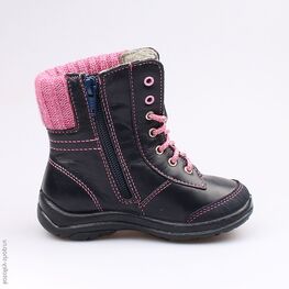 352141-33 Ботинки для девочки син-роз фото №2