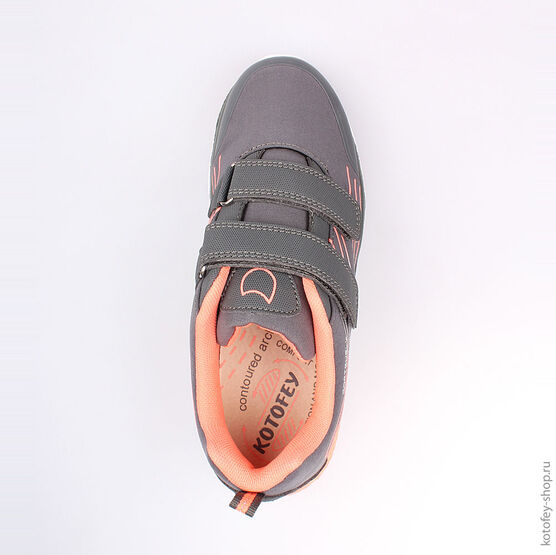 744098-72 Кроссовки для девочки сер-крл фото №4