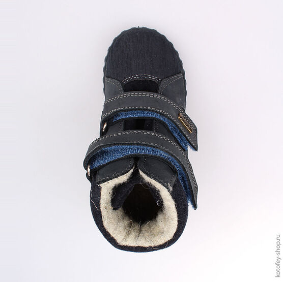 352151-31 Ботинки для мальчики светло-синий фото №4