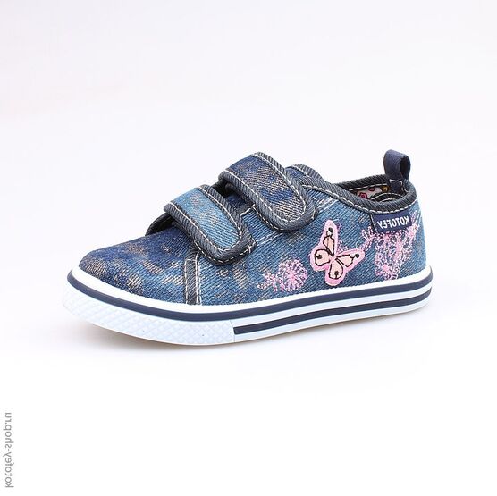 341032-11 Кеды для девочки светло-синий