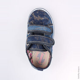 341032-11 Кеды для девочки светло-синий фото №4