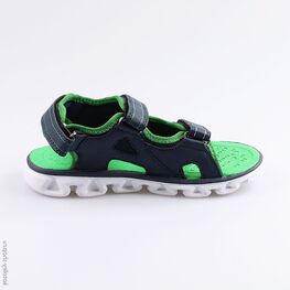 524031-11 Пляжная обувь с LED-подсветкой для мальчики син-зел фото №2