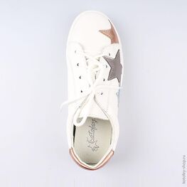 632254-21 Полуботинки для девочки белый фото №4